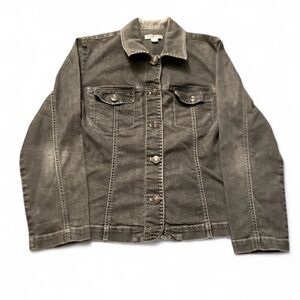 Women’s Pendleton Gray Denim Button Up Jacket Size L